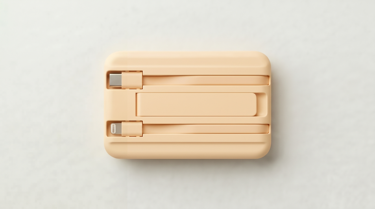Northline MagSafe Power Bank - Peach Blush - back view